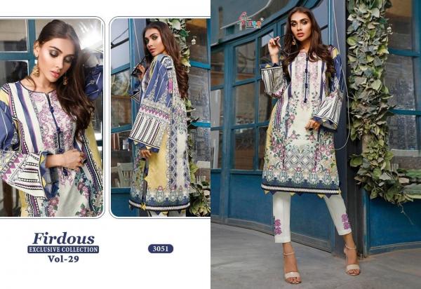 Shree Firdous Exclusive Collection Vol 29 Cotton Dupatta Pakistani Suits